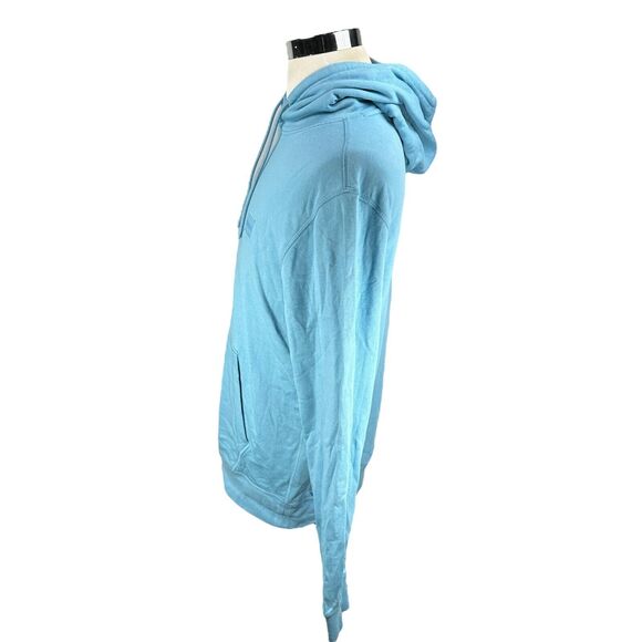 Hugo Boss Wetalk Hoodie Men’s Large Aqua Blue 100% Cotton Drawstring Pullover - Picture 4 of 12